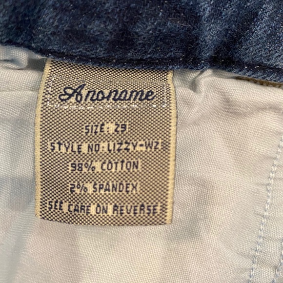 Anoname low rise waist straight leg jeans, size 29 - Picture 4 of 8